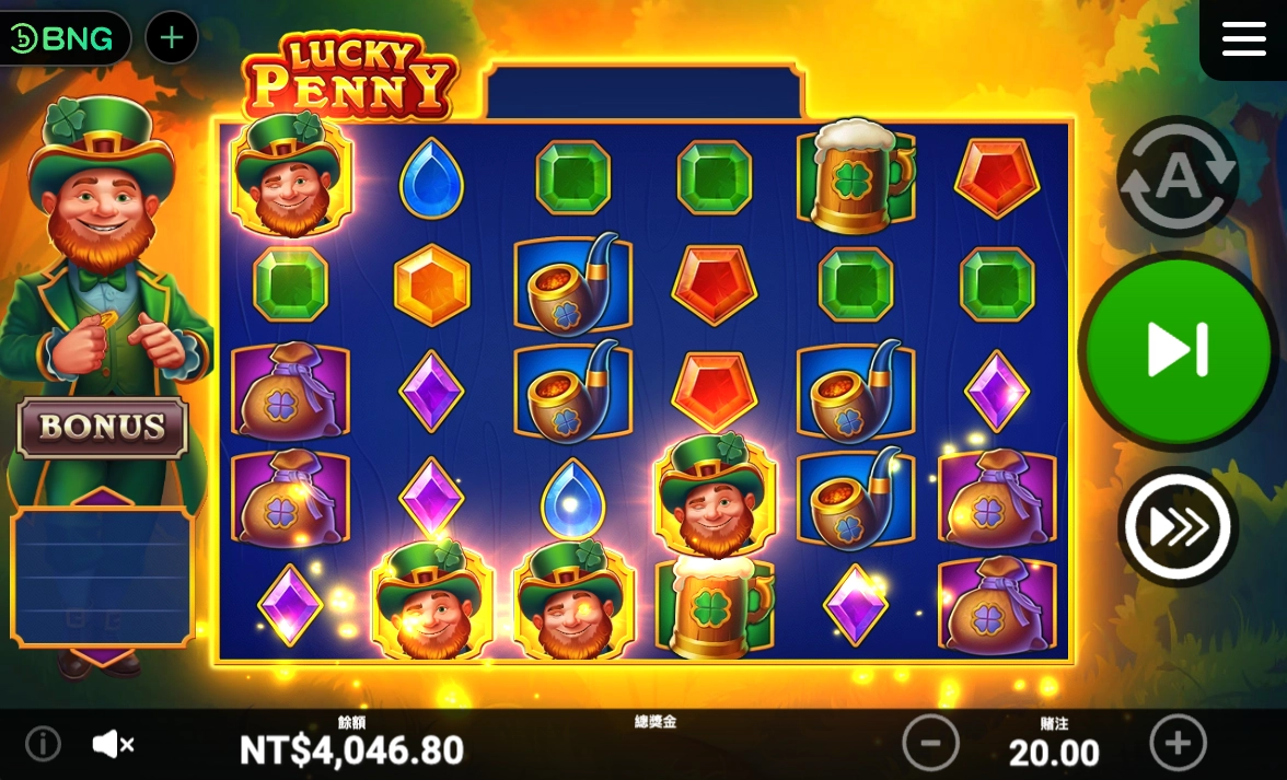 BNG幸運幣大亨遊戲畫面