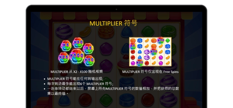 轟炸糖果-乘數符號